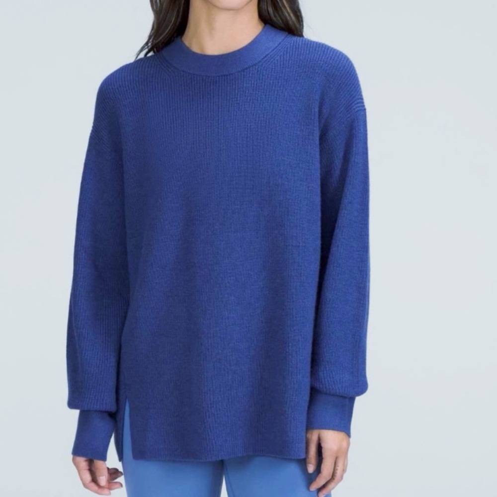 Lululemon Merino Wool-Blend Ribbed Crewneck Sweater